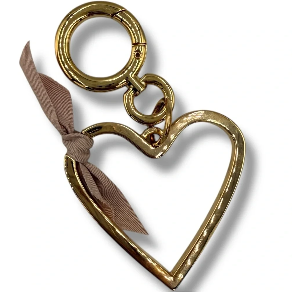 Burberry Heart Bag Charm – Gold Tone